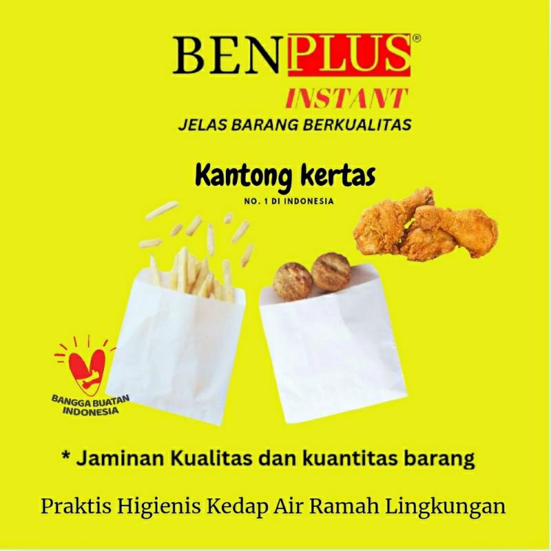 

kantong kertas ukuran 14x21 cm isi 100pcs