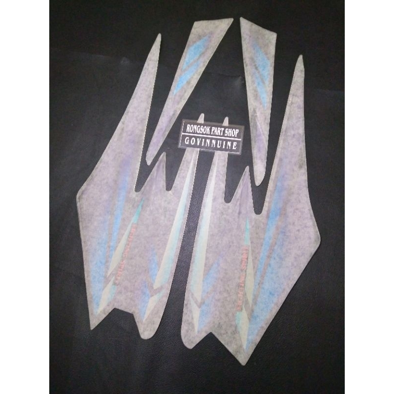 striping stiker sticker rxking rx king 2002 hitam ungu ori nos