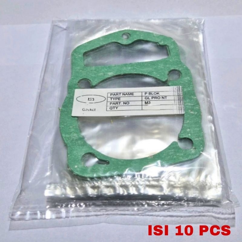 GROSIR Paking Gasket Blok Boring Bawah GL PRO NEOTECH GL MAX TIGER (isi 10pcs)