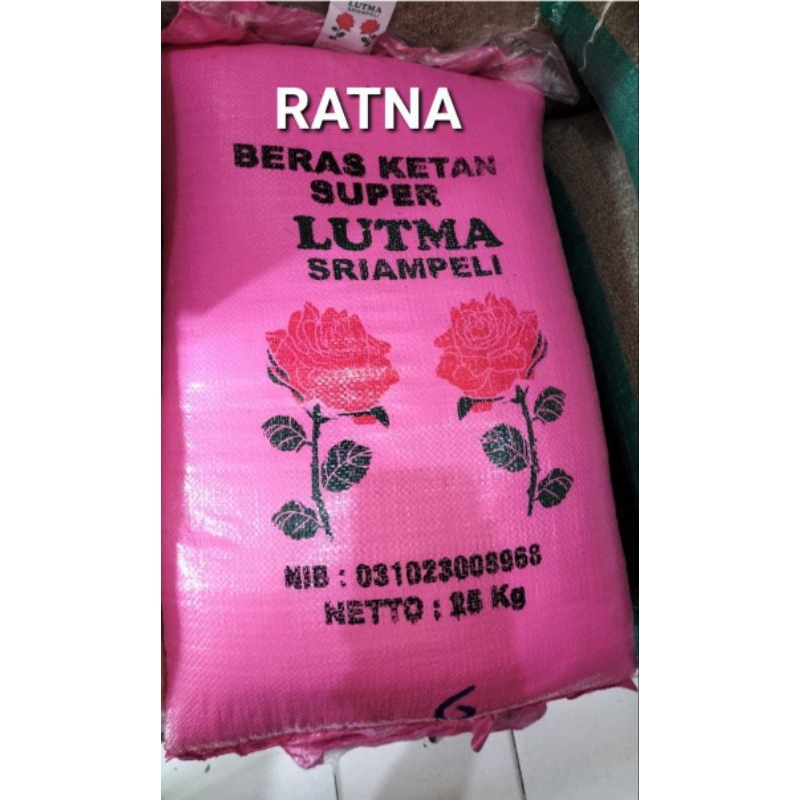 

BERAS KETAN PUTIH PREMIUM 25 kg ASLI (DUA MAWAR LUTMA SRIAMPELI) GOJEK