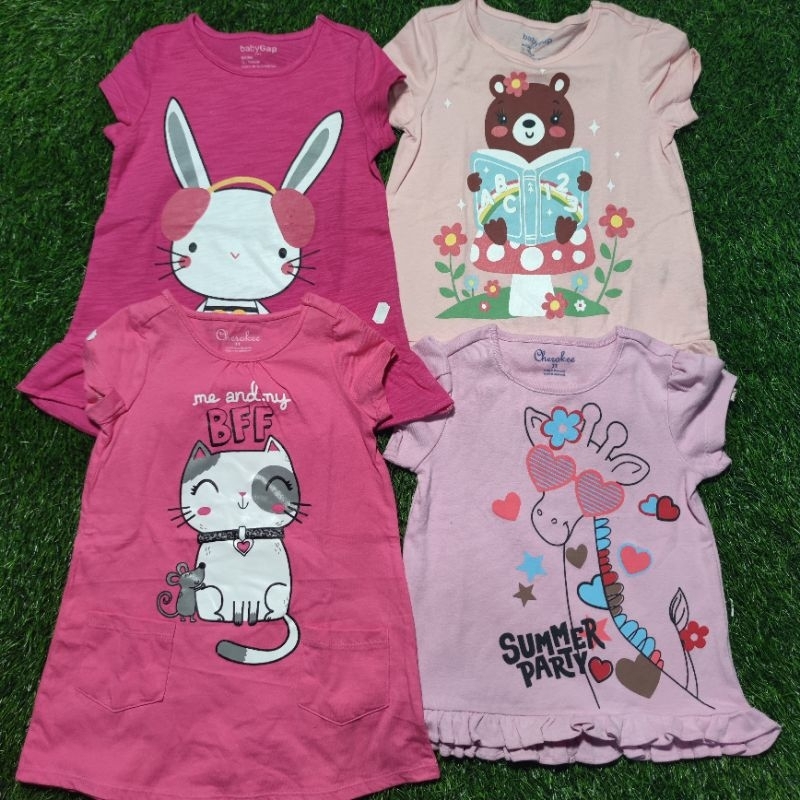 Kaos t-shirt atasan anak perempuan promo grade B