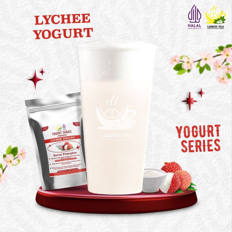 

Minuman Bubuk instan LYCHEE YOGURT 1000gr Halal Bpom