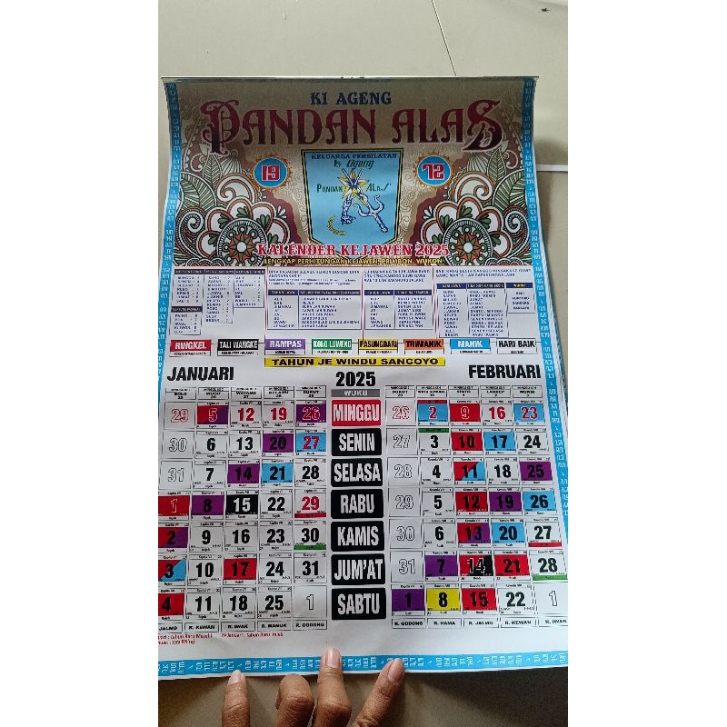 

Kalender Ki Ageng Pandan Alas 2025
