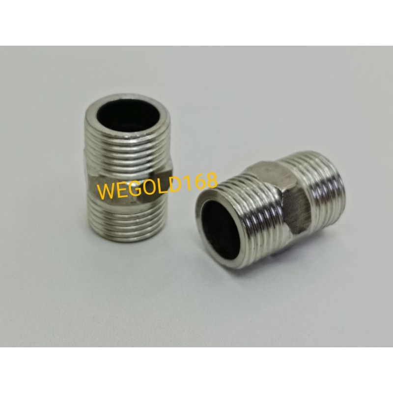 DOUBLE NEPEL 1/2 STAINLESS
