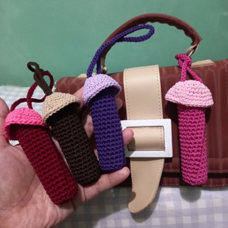 Mushroom freshcare holder crochet