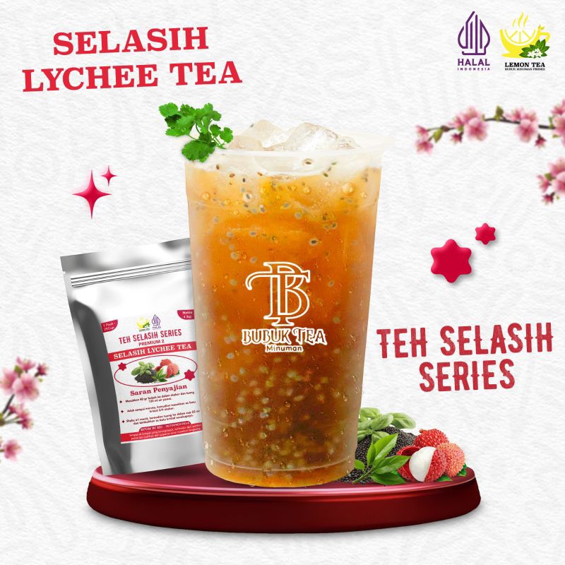 

LYCHEE TEA SELASIH BUBUK MINIMAN 1000gr PLUS GULA -GROSIRAN PABRIKKU
