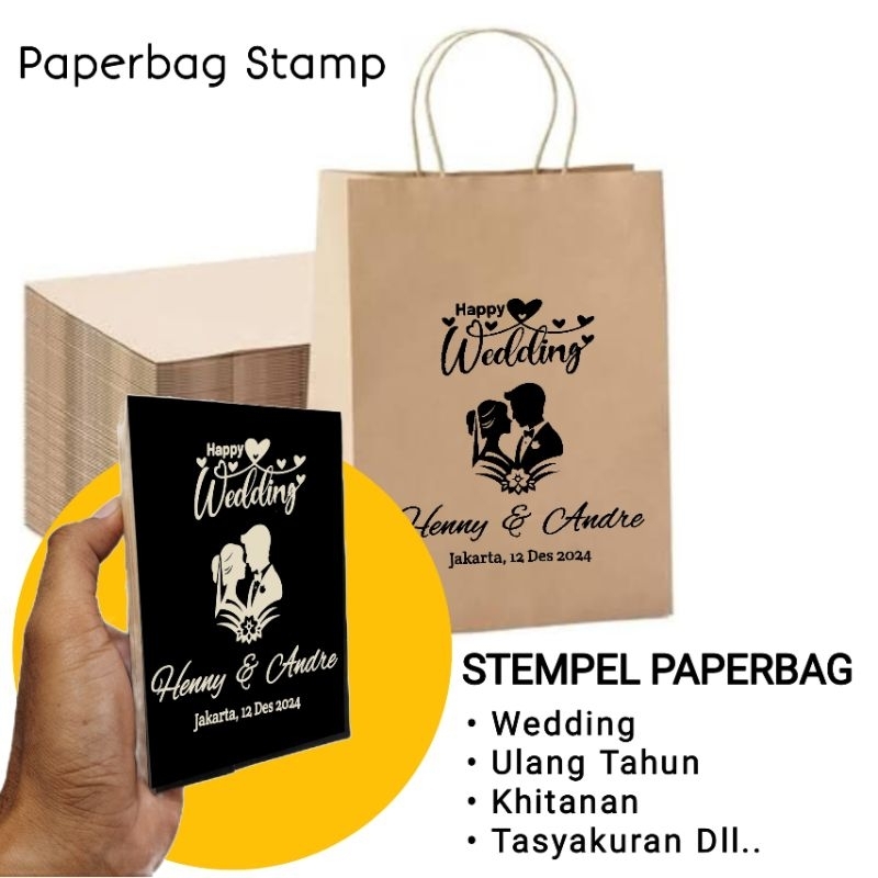 

stempel paperbag, free Desain bisa costum sketsa wajah