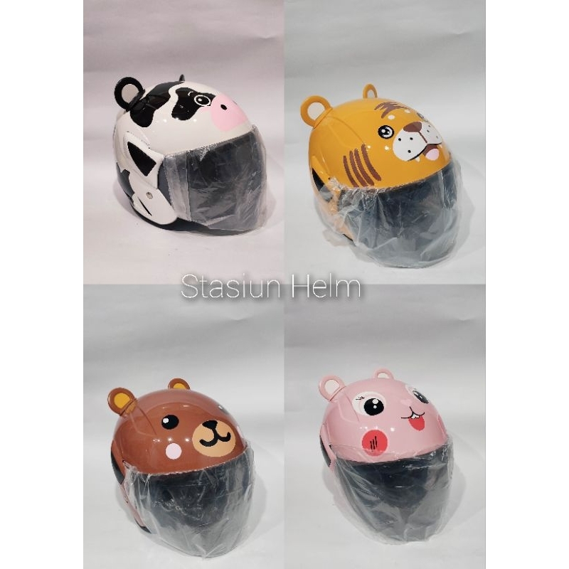 HELM ANAK KARAKTER / HELM ANAK TELINGA KARAKTER USIA 3-8 TAHUN / HELM ANAK RINGAN