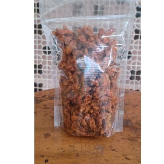 

250gr Usus crispy pedas daun jeruk /250gr Keripik usus pedas daun jeruk