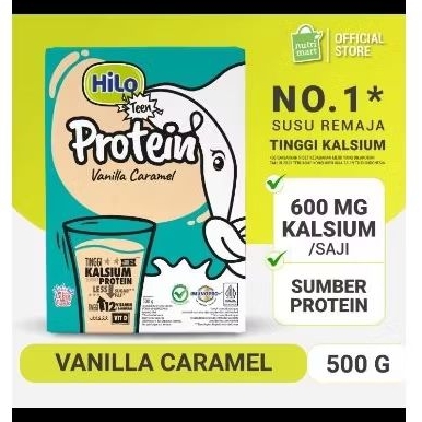 

hilo teen vanila caramel 500 gr - susu tinggi kalsium - susu bubuk