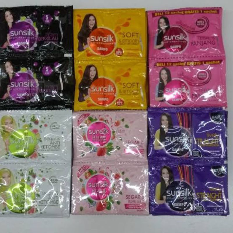 Shampoo Sunsilk Sachet 1 Renteng 12×10ml