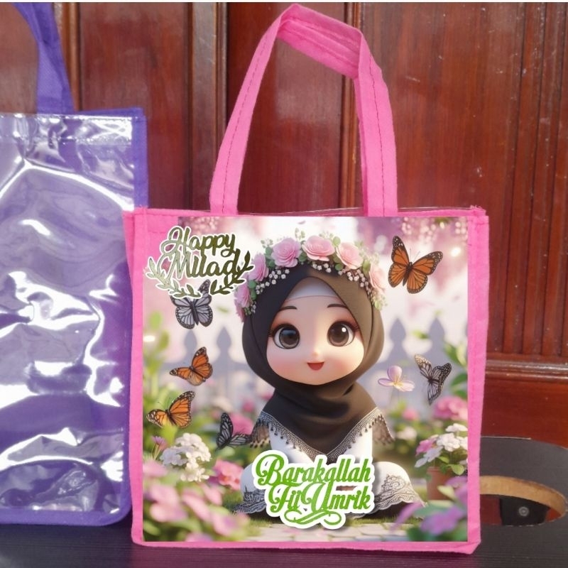 

LR Tas Ulang Tahun anak/ Tas hantaran/ Tas spunbond / tas souvenir