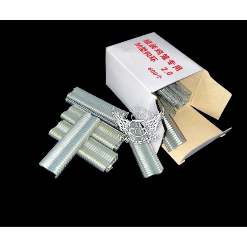 M RING STAPLES ISI TANG KANDANG 600 RING