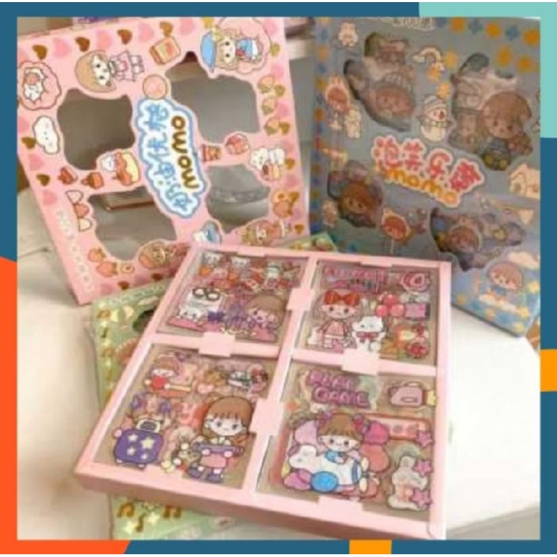 

Sticker Kartun Korea Momo Ori 20/25/50 Lembar (TANPA BOX!!!)