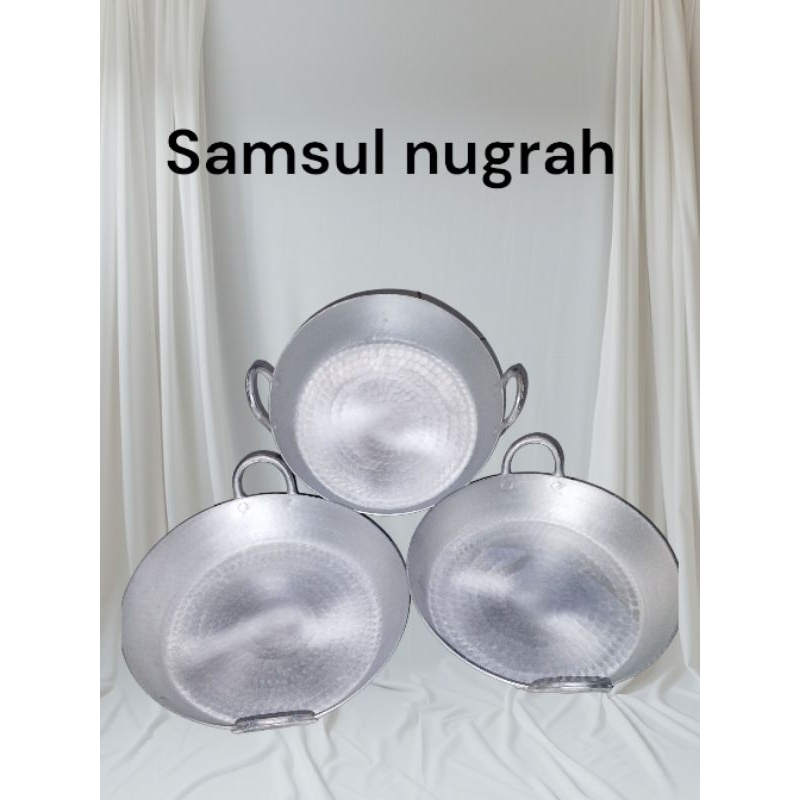 wajan datar ukuran 30 cm tebal anti lengket anti karat khas garut