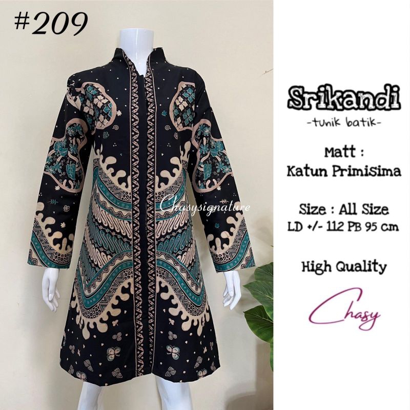 Tunik batik srikandi 209 ori batik solo