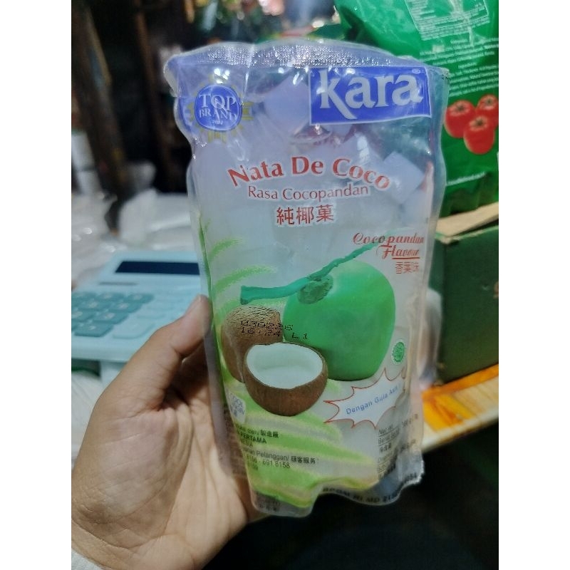 

Kara Nata De Coco Sari Kelapa kemasan pouch 360gr