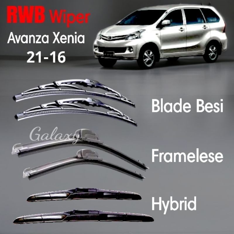 Wiper / Kipas Kaca Mobil - Khusus Avanza & Xenia Ukuran 21-16