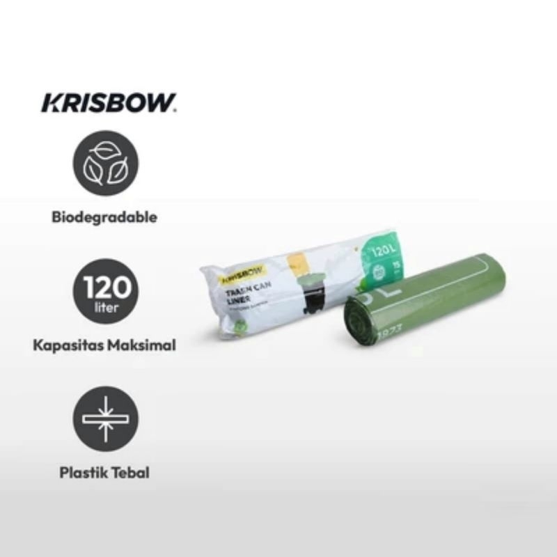 Kantong Plastik Tempat Sampah 120 Lt Biodegradable Bin Liner Plastic 120 Liter Kris