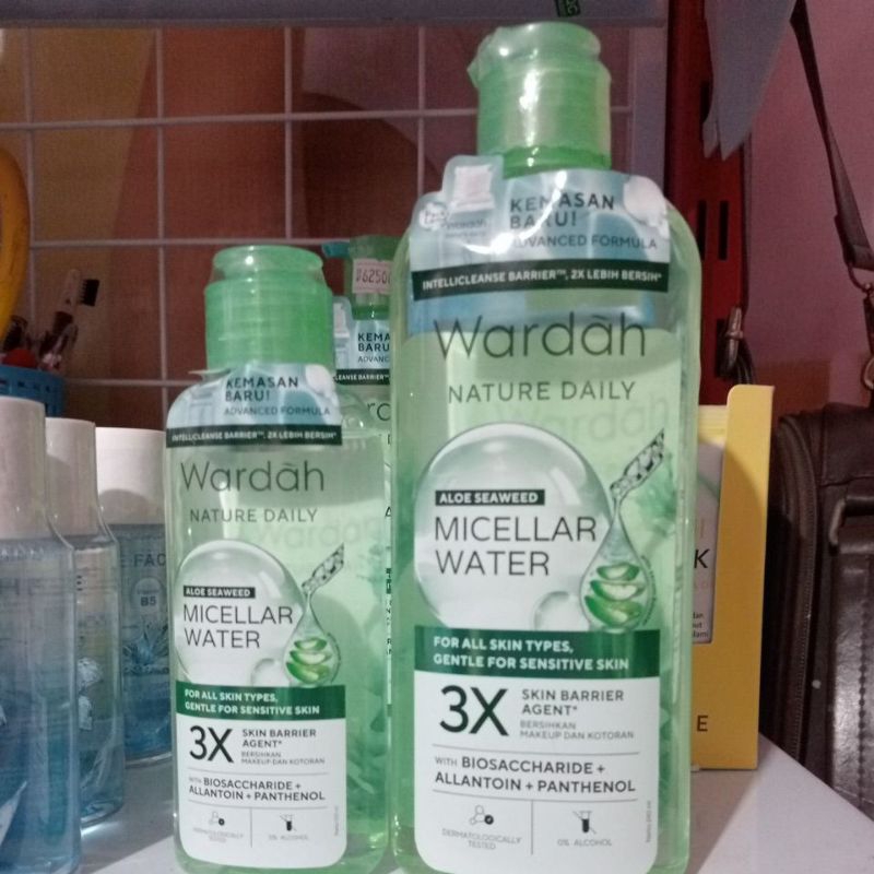Wardah nature daily micellar water aloevera seaweed