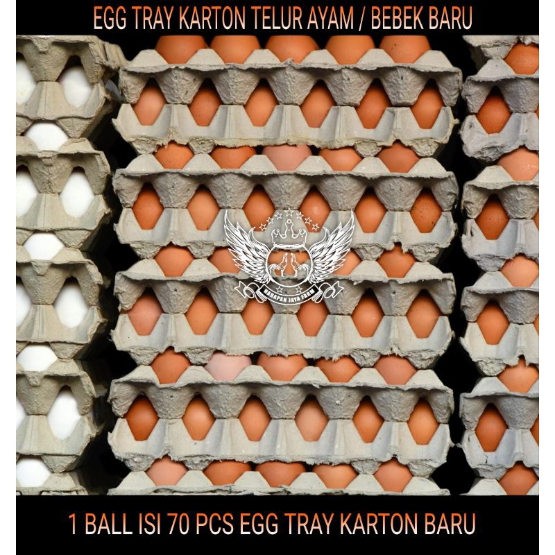 EGG TRAY TELUR AYAM BEBEK BARU 1 IKAT ISI 70 LEMBAR