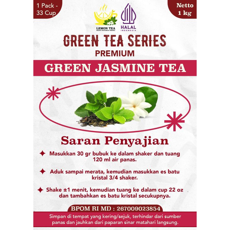 

RB Minuman Bubuk Green Jasmine Tea 1kg
