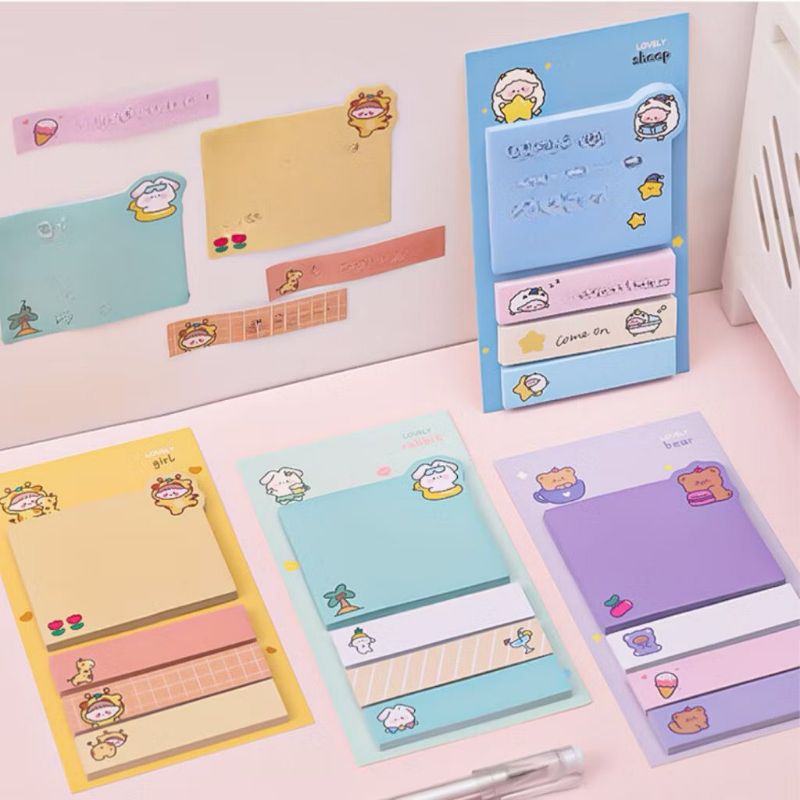 

Sticky Note Mini Memo Pembatas Buku Animal Cute