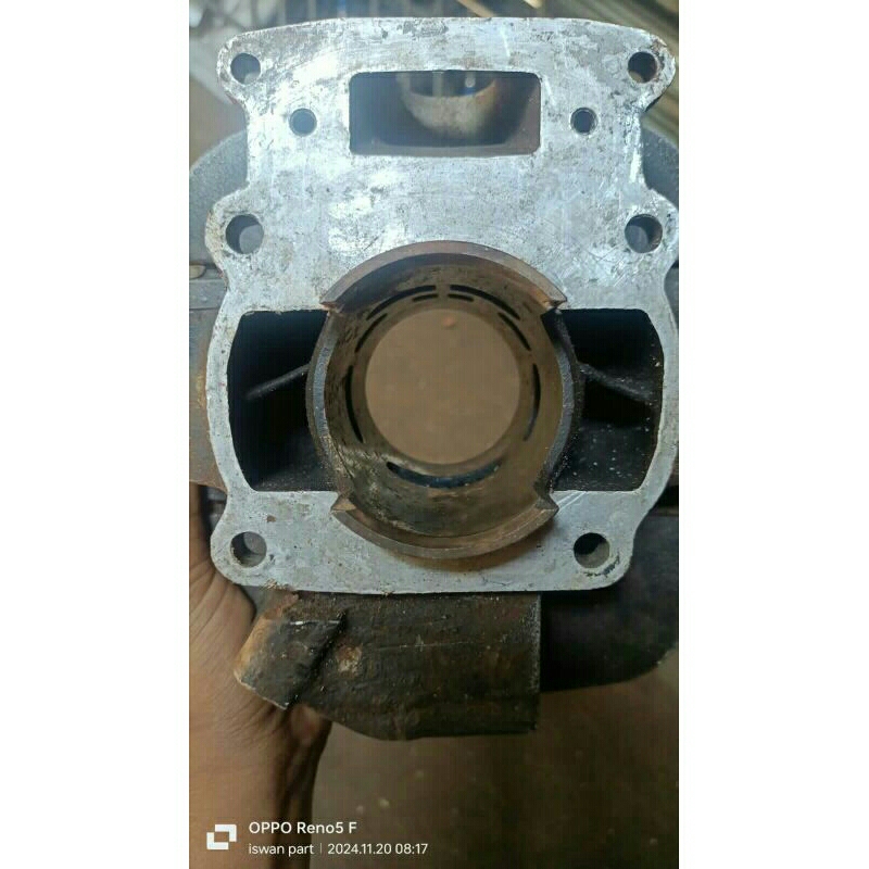 Silinder blok buring suzuki TS 125 ori copotan os 100 belum ob/porting