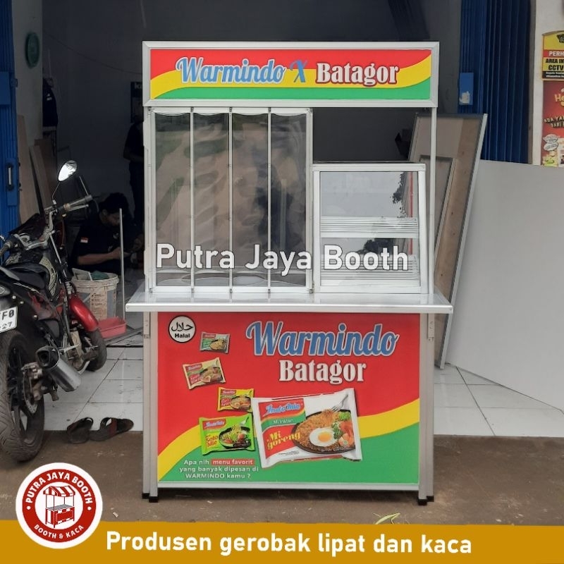 Booth Portable etalase + Kombinasi WARMINDO viral