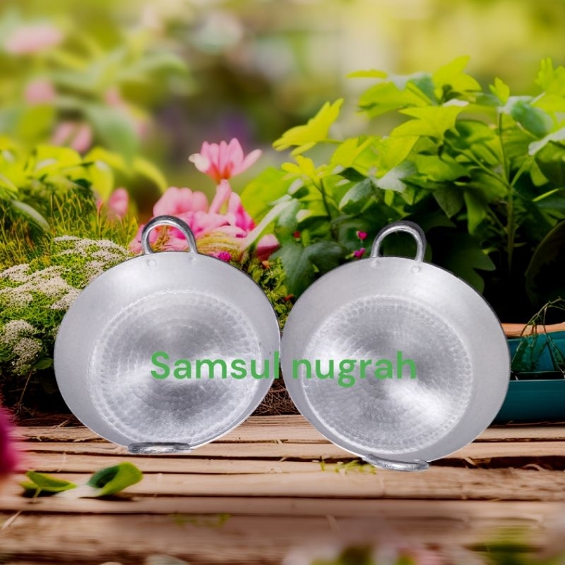 viral wajan datar ukuran 28 cm anti lengket anti karat asli garut