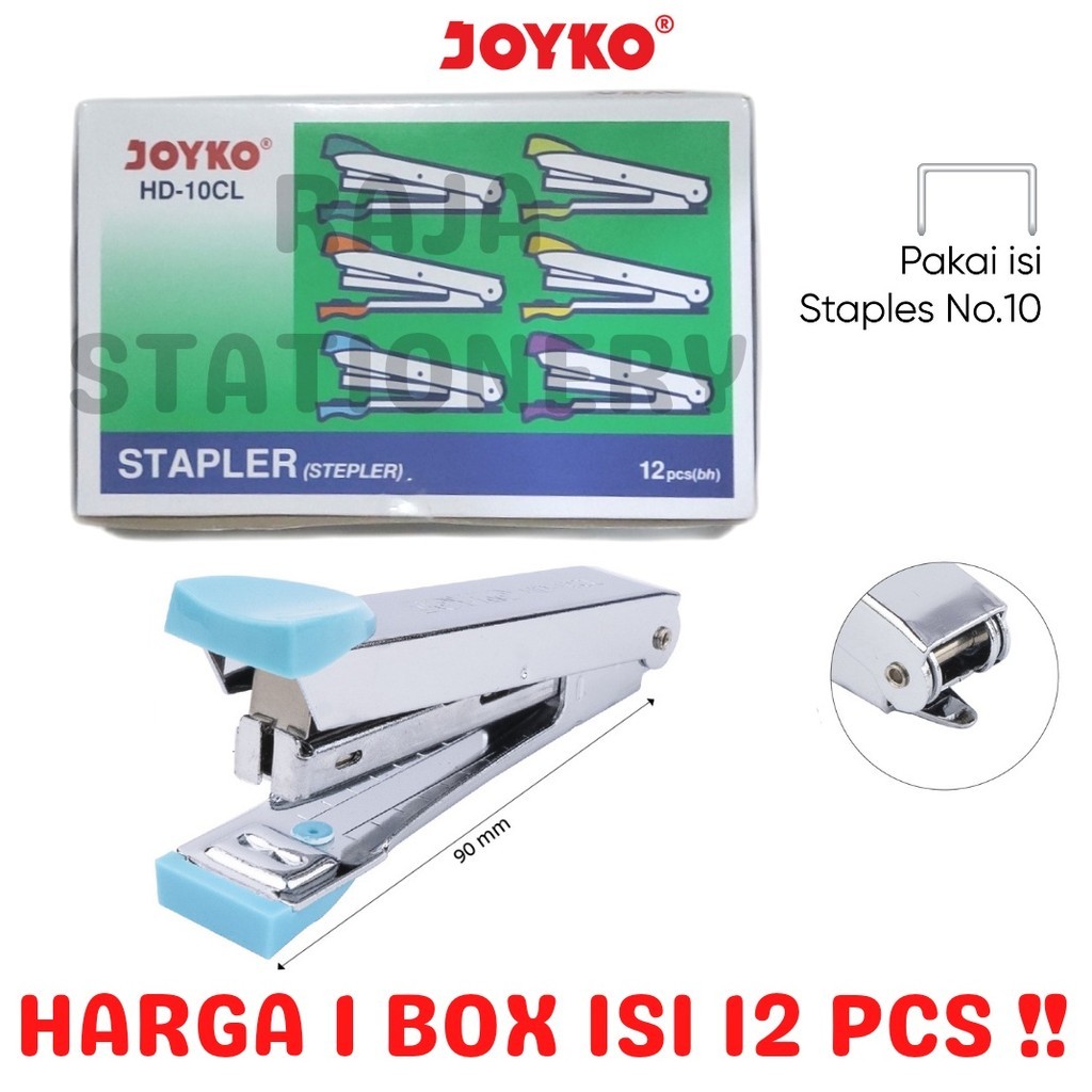 

KODE J73P JOYKO STAPLER HD1 KECIL STEPLER NO1 ALAT STEPLES HEKTER HD1CL LUSIN 12PCS