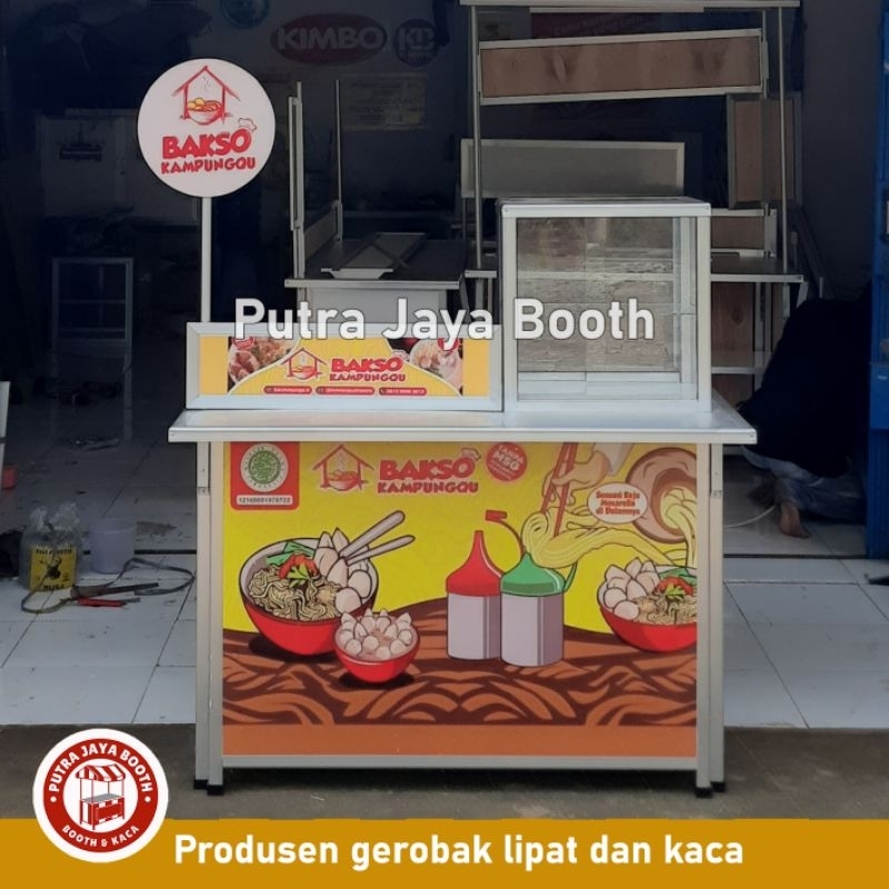 Booth Portable pentol | Etalase Kotak | Gambar
