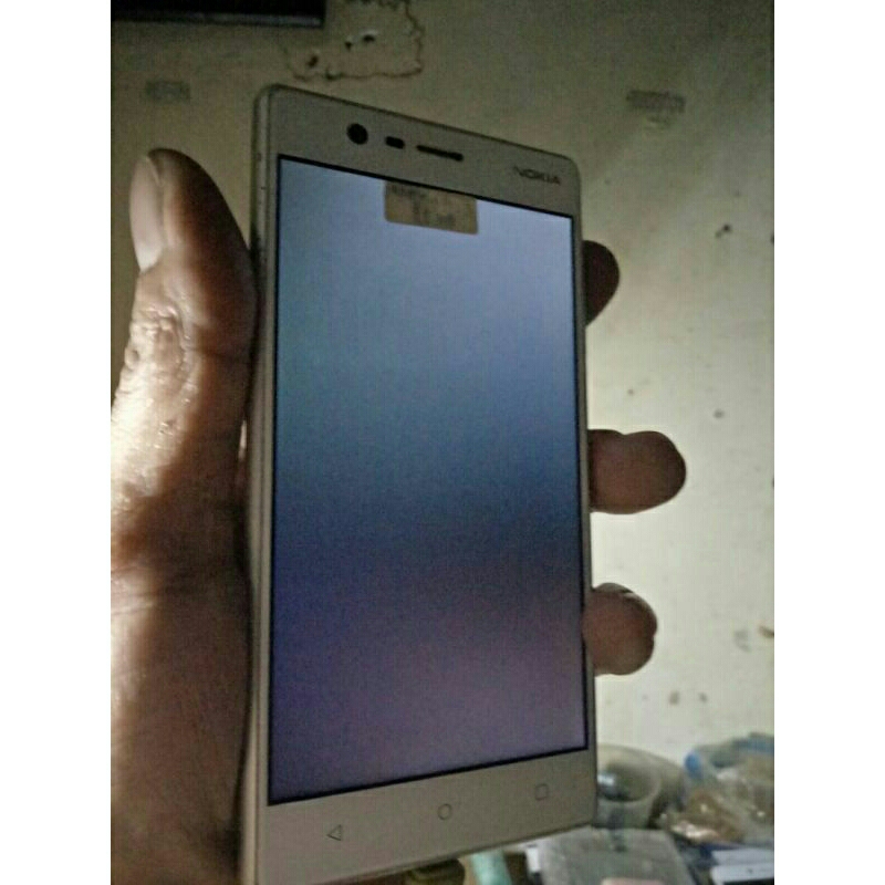 Nokia 3 minus lcd blenk putih