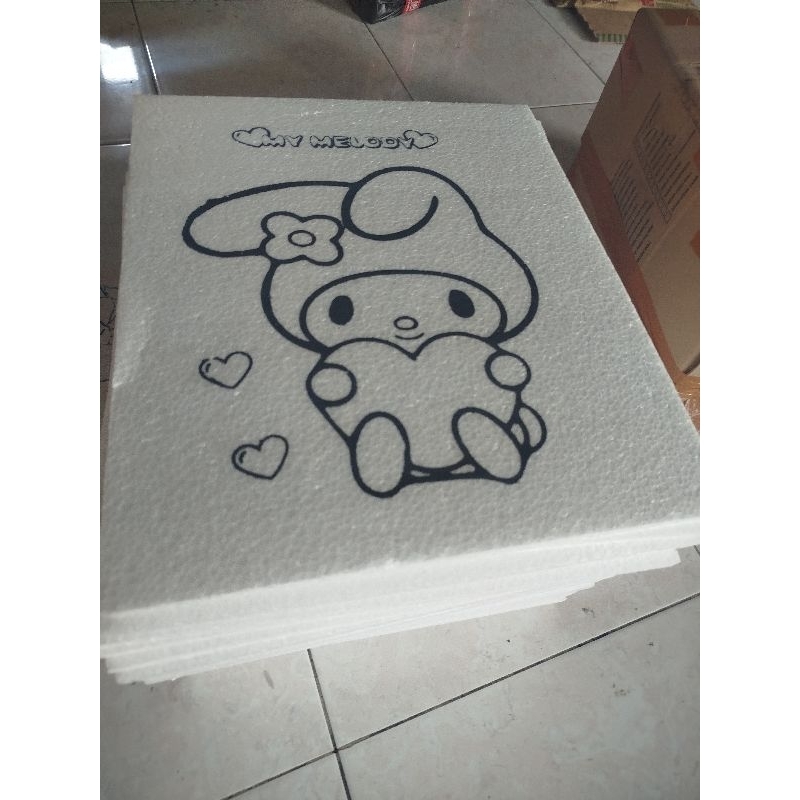 

paket steorofoam mewarnai polos 25 pcs ukuran 33 x 40 x1