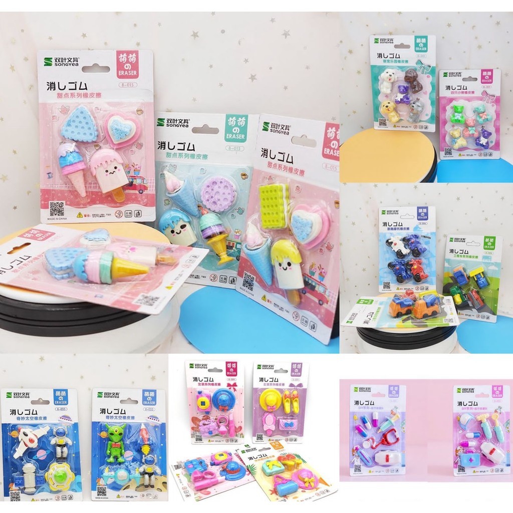 

Diskon 2 Promo Penghapus Pensil Karakter Penghapus Set Cute Eraser Karakter Lucu Mainan A119