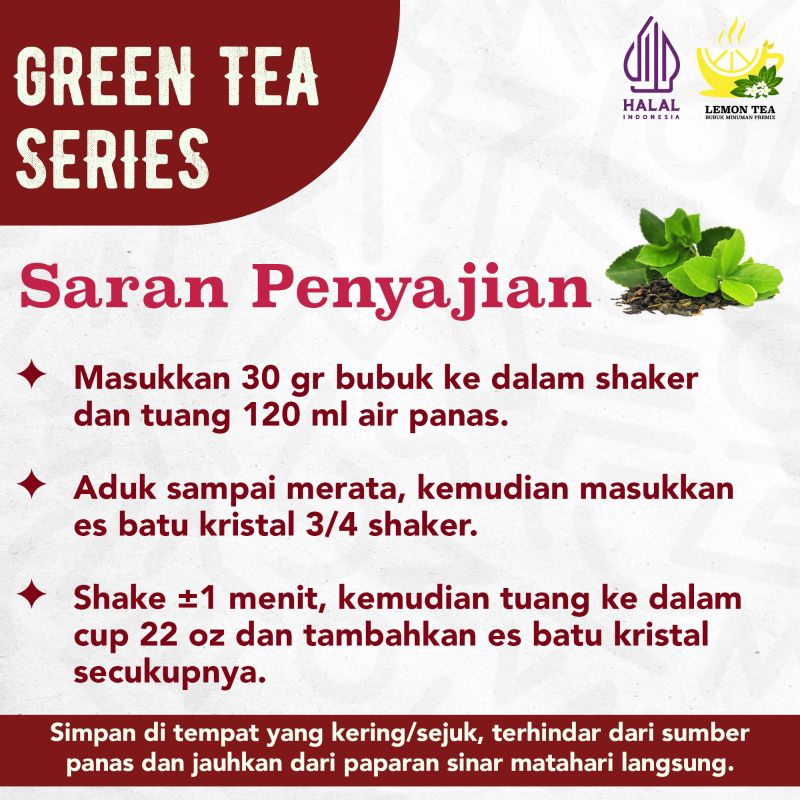 

RB Minuman Bubuk Green Lemon Tea 1kg