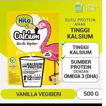 

hilo school vanila vegiberi 500 gr - susu bubuk tinggi kalsium