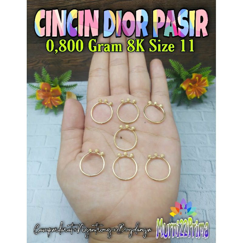 CINCIN DIOR PASIR EMAS ASLI