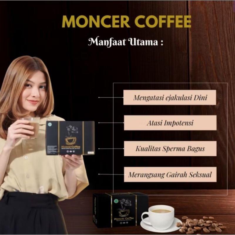 

Monceer Coffee Original 100% - McrCoffee 1 Box Isi 8 Sachet - Sudah BPOM