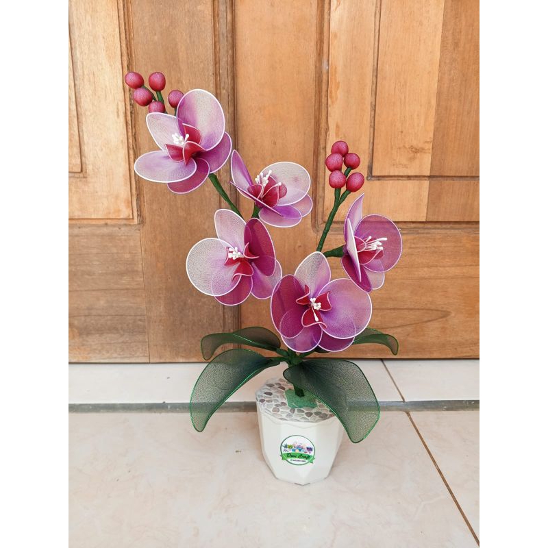 Bunga Hias Stoking Anggrek/bunga stoking/Bunga hias/bunga cantik