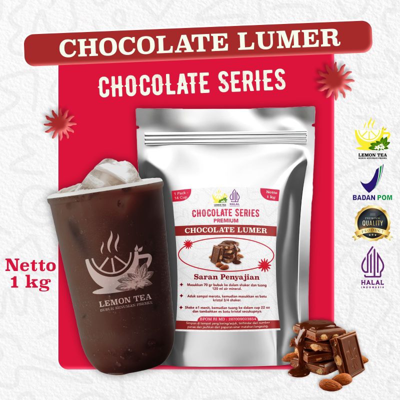 

Bubuk Minuman CHOCOLATE LUMER 1000gr Halal Bpom