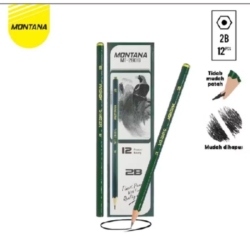 

Pensil 2B Hijau 1Lusin