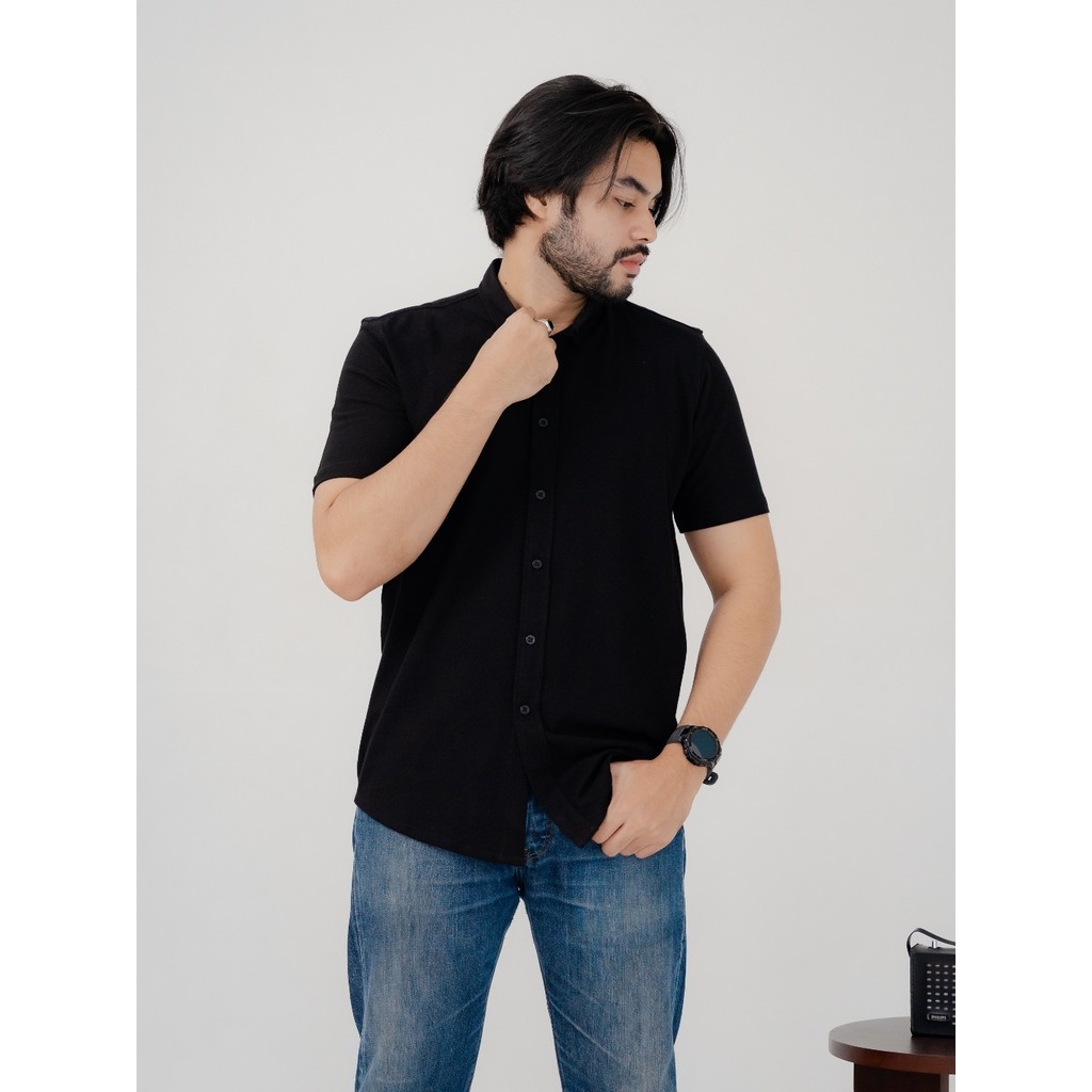 Hey Man Kemeja Pendek Pique