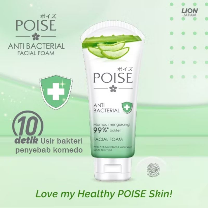POISE FACIAL FOAM ANTI BACTERIAL