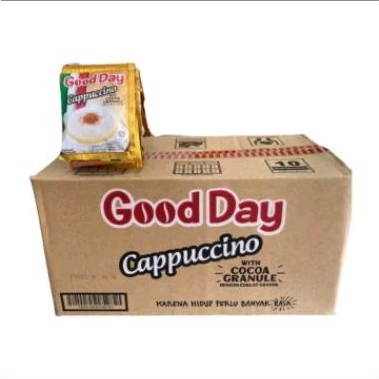 

Good Day Cappuccino 1 Dus (12 Renteng x 10 Bungkus x 25gr)