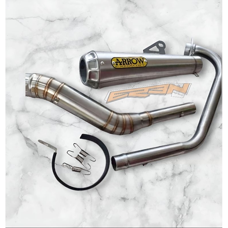 Knalpot racing ARROW Fullsysteem R15 v2 v3 - Cbr150r - Vixion - Fu - Sonic - Mx king - gsx 150
