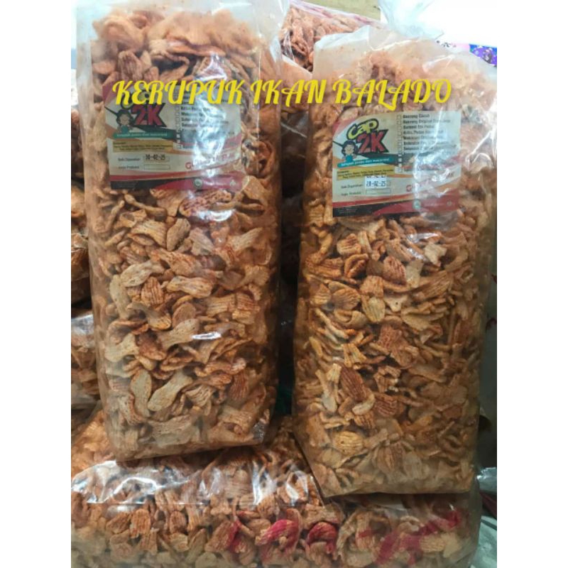 

KERUPUK IKAN BALADO 250 Gr