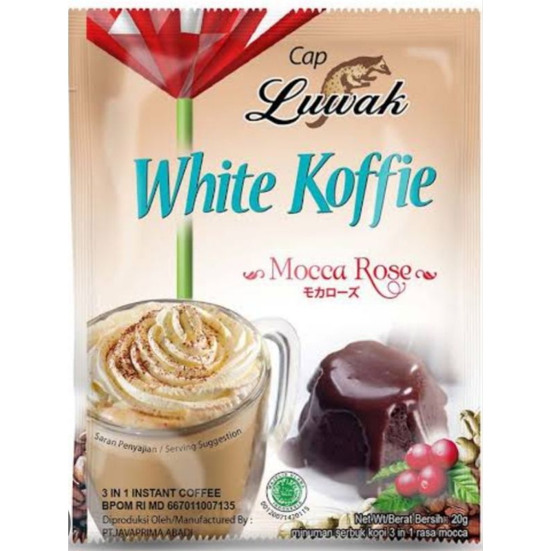 

Luwak White Coffee Moka Rose 20gr