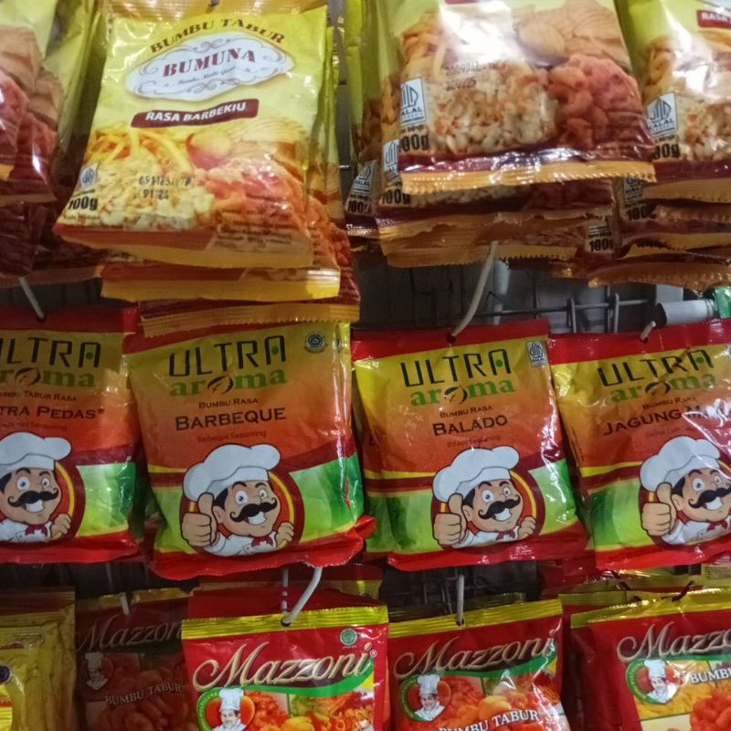 

ultra bumbu tabur rasa balado/jagung manis/ bbq/ extra pedas
