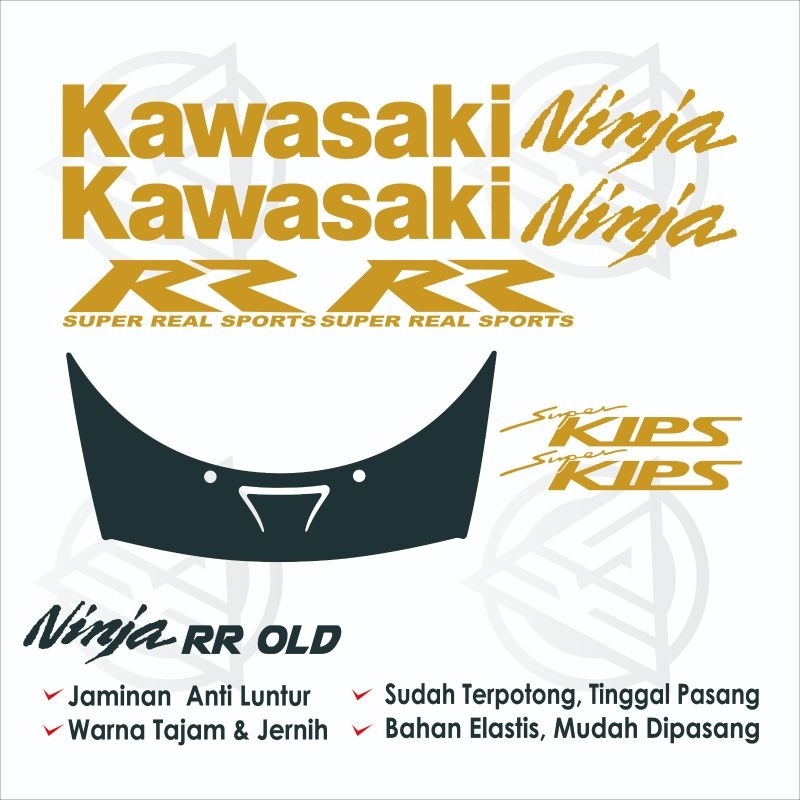 stiker striping ninja rr old//stiker cuting ninja rr